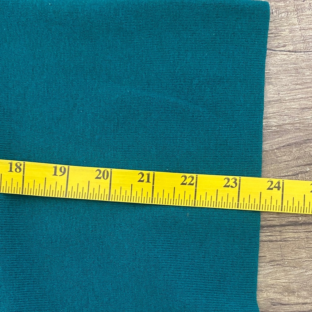 Ann Taylor Teal Mock Neck Blouse - Picture 6 of 8